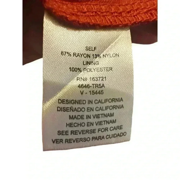 City Studio Orange Tiered Ruffled Fit and Flare Dress in Size Small, Pre-Owned. - Picture 7 of 7